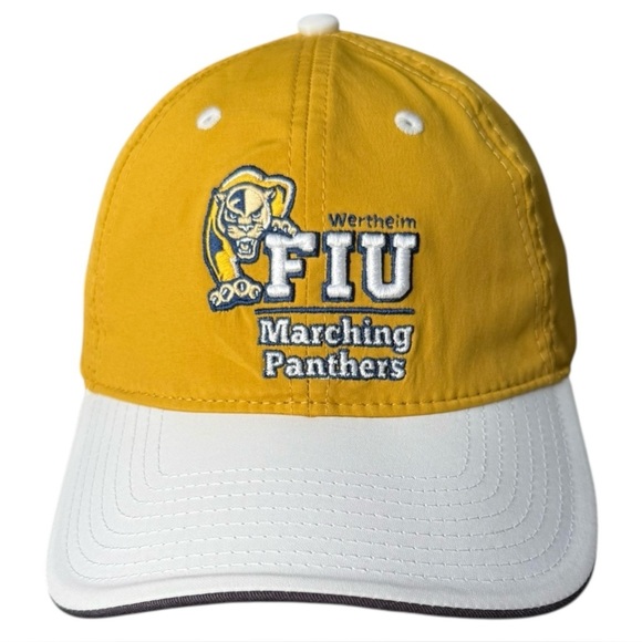 The Game FIU Marching Panther Adjustable Dri-fit Baseball Cap Golden Yellow - Picture 1 of 10